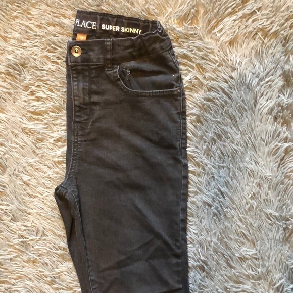 The Children's Place Super Skinny Faded Black Jeans - Picture 4 of 6